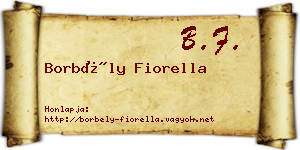 Borbély Fiorella névjegykártya